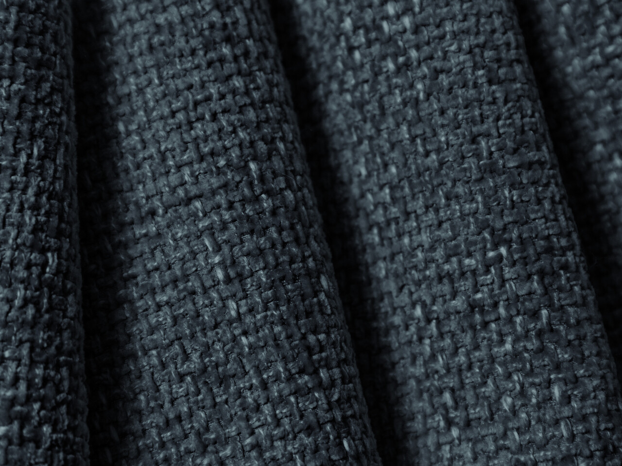 Coltar panoramic 5 locuri, Tulum, Cosmopolitan Design, 330x156x70 cm, tesatura chenille, albastru regal