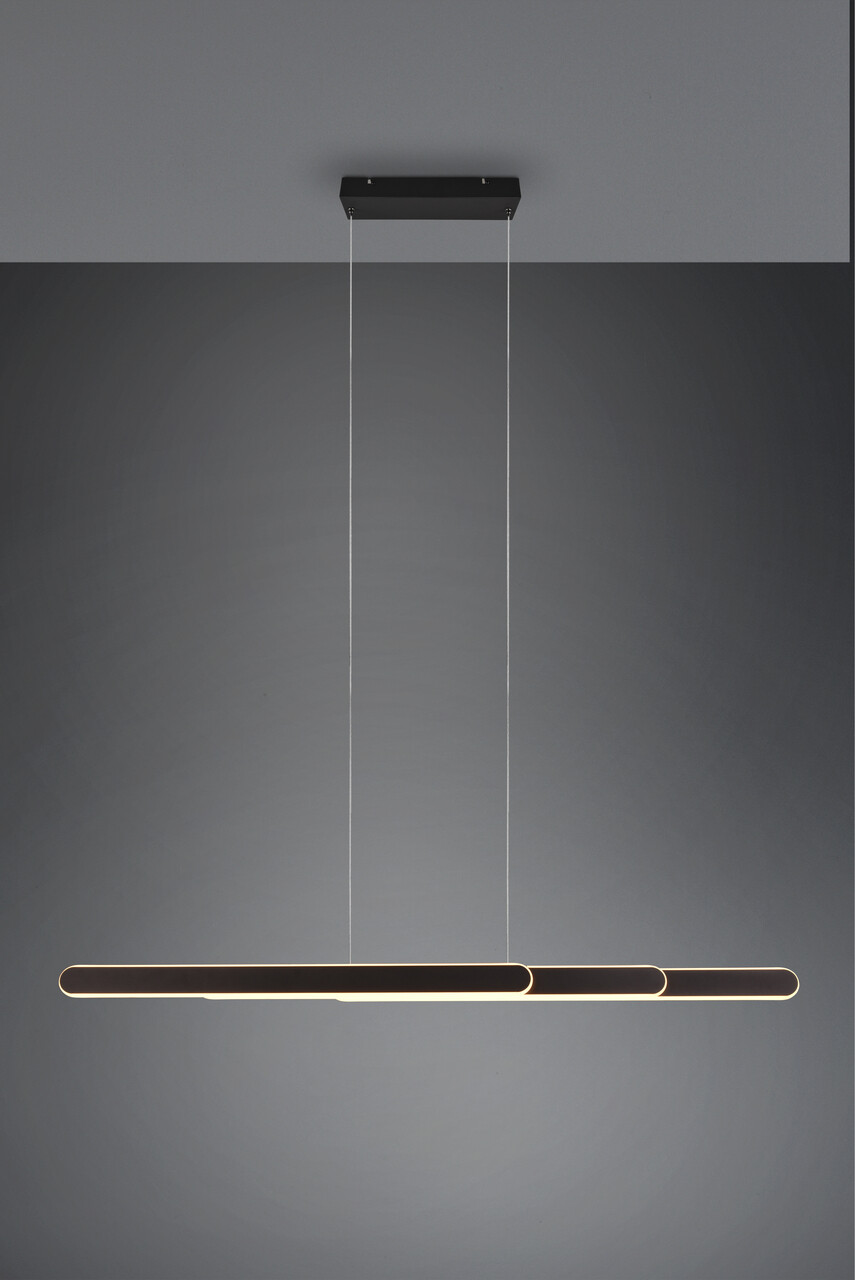 Lustra Helios, TRIO, 130x150 cm, 48W, 1x SMD, metal, negru mat