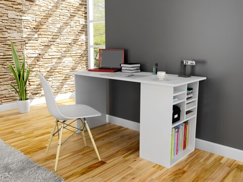 Birou Akasya, Elegance, 120x50x74 cm, alb Elegance