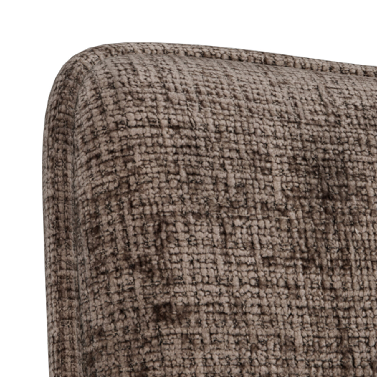 Scaun Eddie, Actona, 59x56x81 cm, rotativ, tesatura Chenille/otel, maro pudrat - view 9