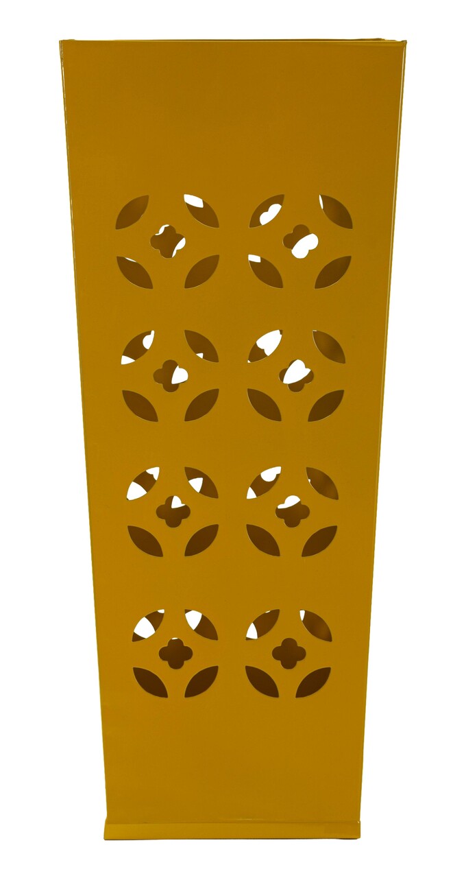 Suport pentru umbrele, Mauro Ferretti, Fit, 20x20x48 cm, metal, galben mustar - imagine 5