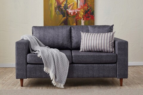 Canapea 2 locuri, balcab home, 825blc2842, lemn de brad, antracit