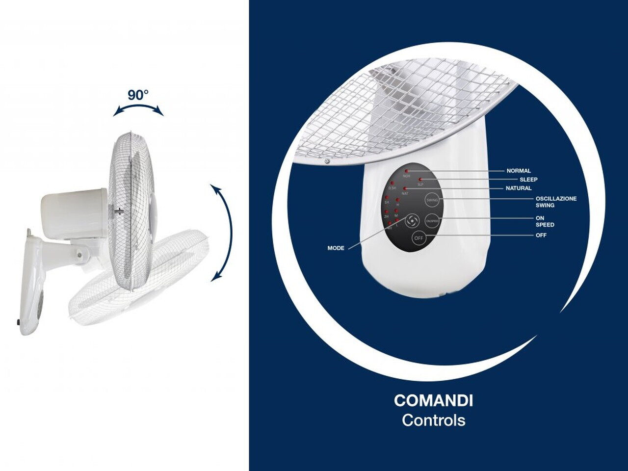 Ventilator de perete cu telecomanda Beper, 40 W, alb - view 10