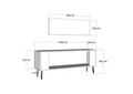 Comoda TV, Olivia, Retrop1, Antracit / Aur