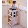 Turn de invatare, Bambini, Kule, 90x40x41 cm, MDF , Maro/Alb