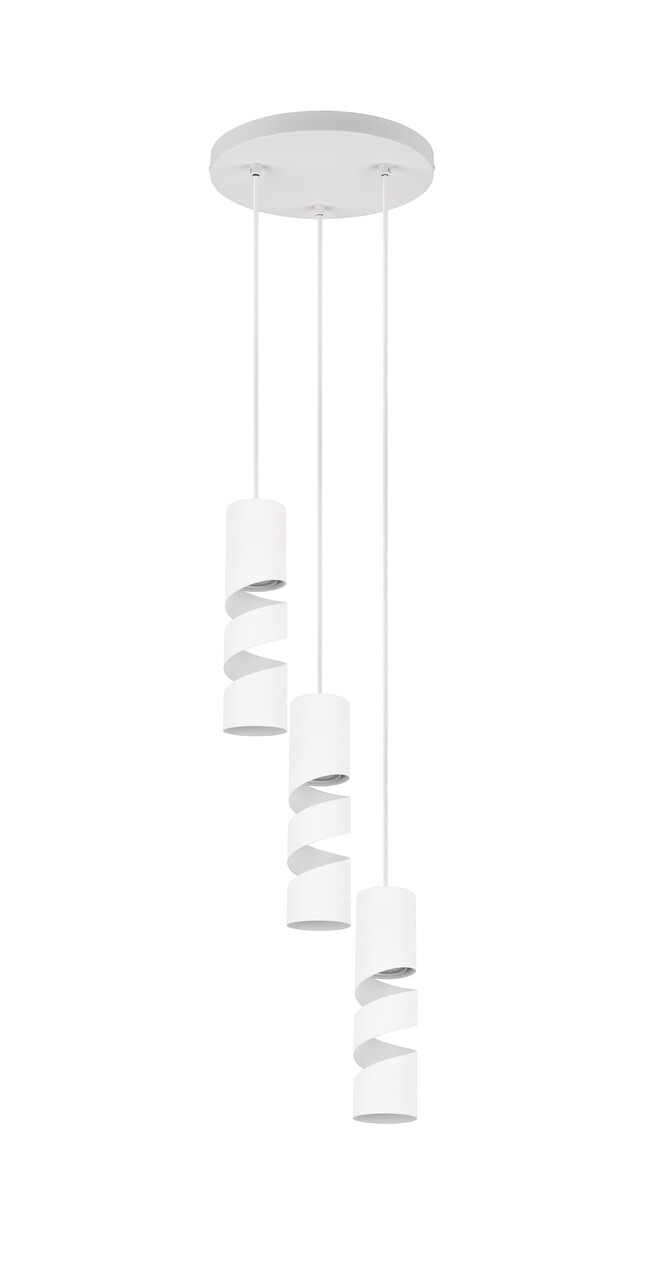 Lustra Stream, TRIO, 30x150 cm, 10W, 3x GU10, metal, alb mat