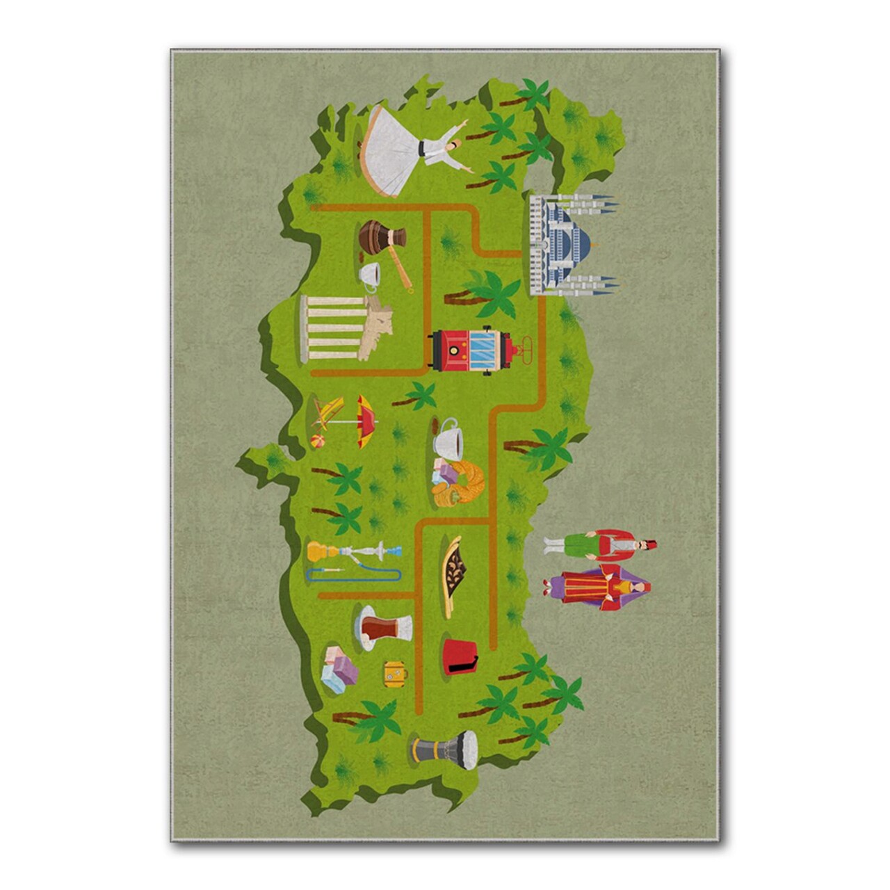 Covor, HMI KDC-84, 180x280 cm, Poliester, Multicolor