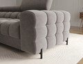 Coltar extensibil dreapta 3 locuri ELTAP, LT-04AU, Felro, 285x181x93 cm, lemn/poliester, gri