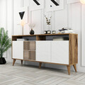 Consola, Hommy Craft, Milan 160, 160x78x35 cm, Nuc/Alb