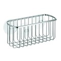 Suport accesorii pentru baie Gia, iDesign, 23x11x10 cm, cu ventuze, inox