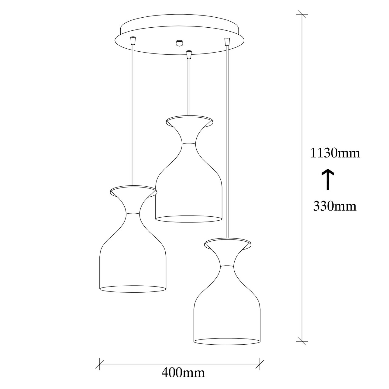 Candelabru, Nitid, Sivani - MR - 957, E27, 100 W, metal