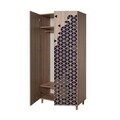 Dulap pentru haine Stil 123, Vella, 90x52x192 cm, multicolor