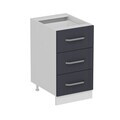 Dulap pentru bucatarie, Hanah Home, Minar, 45x87x58 cm, Alb / Antracit