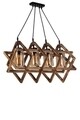 Candelabru, Luin, 8310-4, E27, 60 W, lemn/metal