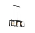 Lustra ELTAP, Giorri, 66x18x120 cm, 3xE27, 15W, otel, negru