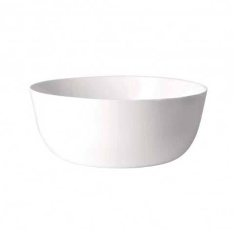 Set 3 boluri pentru salata Toledo, Bormioli, Ø23 cm, opal, alb