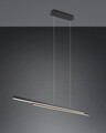 Lustra Odio, RL NOW, 110x8.5x150 cm, 22W, 1x SMD, metal, negru mat