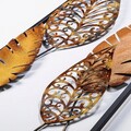 Decoratiune de perete, Nezgep 2, Metal, Dimensiune: 32 x 90 cm, Multicolor