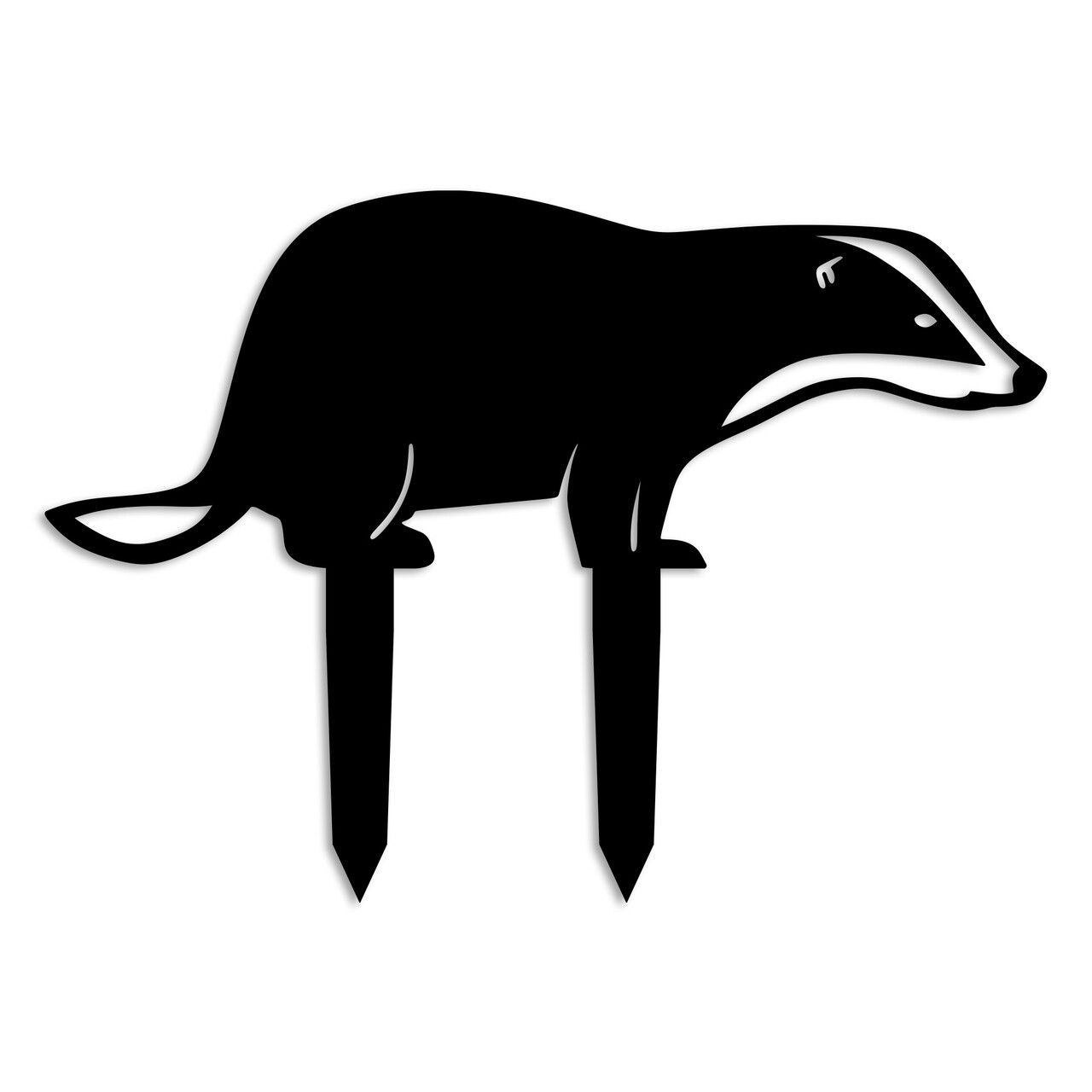 Obiect decorativ de grădină, Badger 01, 32x45 cm, Negru - view 4