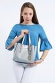 Geanta Beverly Hills Polo Club, 602, piele ecologica, platinum