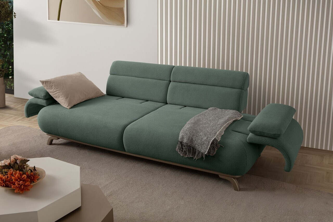 Canapea 3 locuri, Atelier del Sofa, 752EST1138, Lemn de carpen/PAL melaminat, Verde - view 2