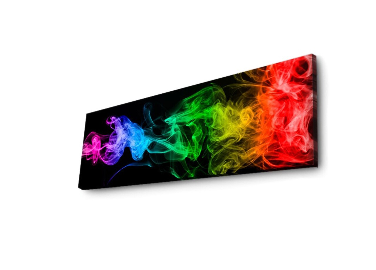 Tablou decorativ cu lumina LED, 3090DACT-67, 30 x 90 cm, Multicolor - view 5