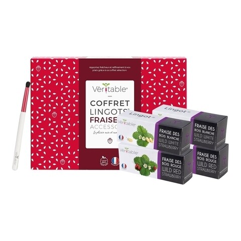 Set 4 pachete de seminte Lingots de capsuni salbatice + perie polenizare, Veritable