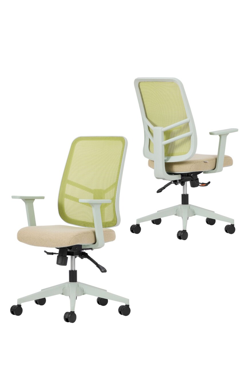 Set scaune de birou (2 piese), Hanah Home, Leto 108, Plastic, Verde - view 2