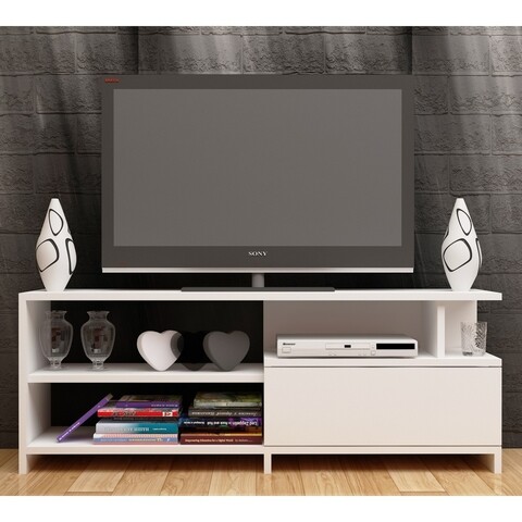 Comoda TV Else, Decorotika, 120×29.5×45 cm, alb 120x29.5x45