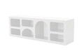 Consola, Glenevis, Lorin, 160x51x38 cm, PAL, Alb