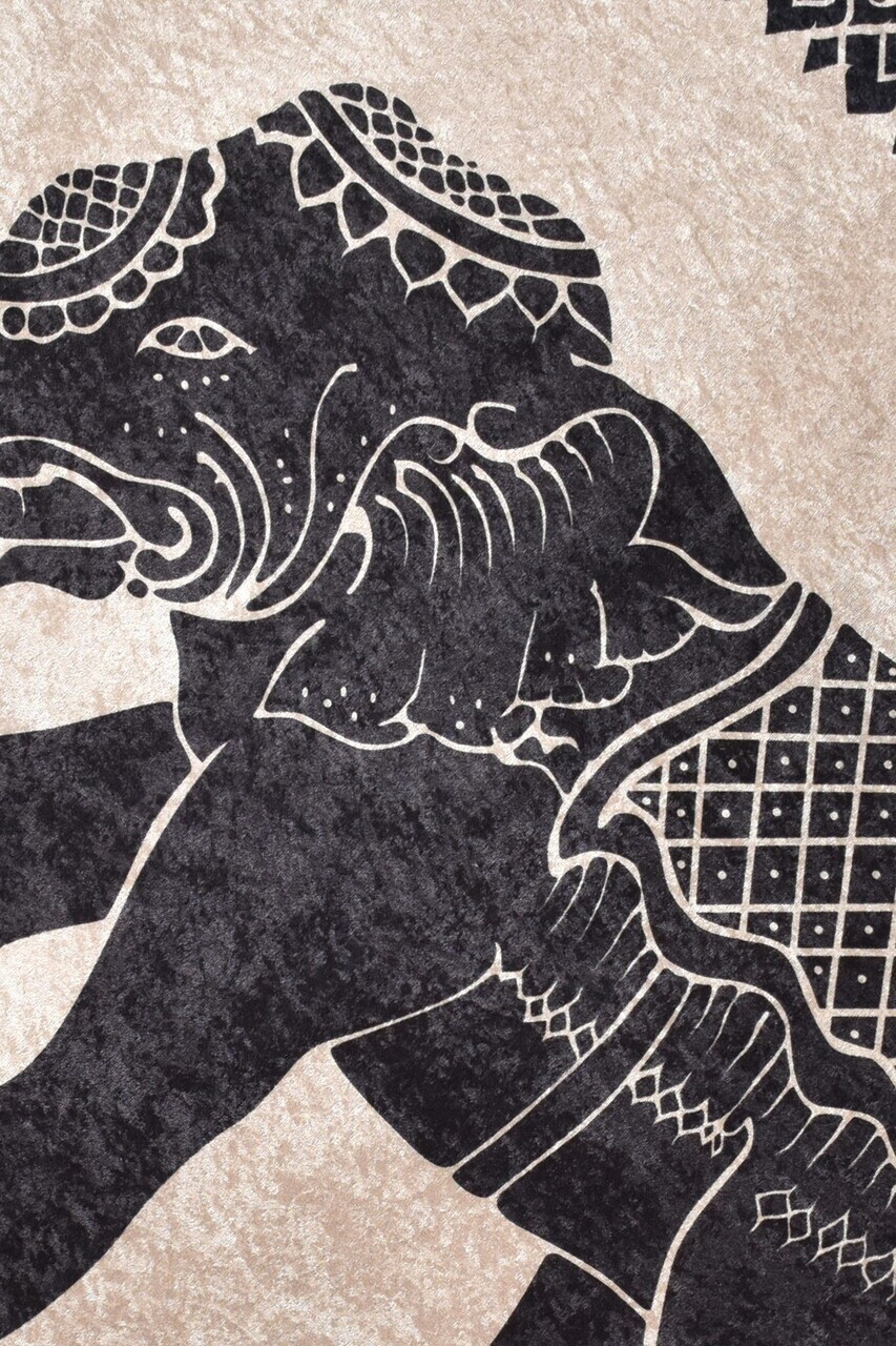 Covor, Elefante Nero Djt, 80x140 cm, Multicolor — imaginea 3