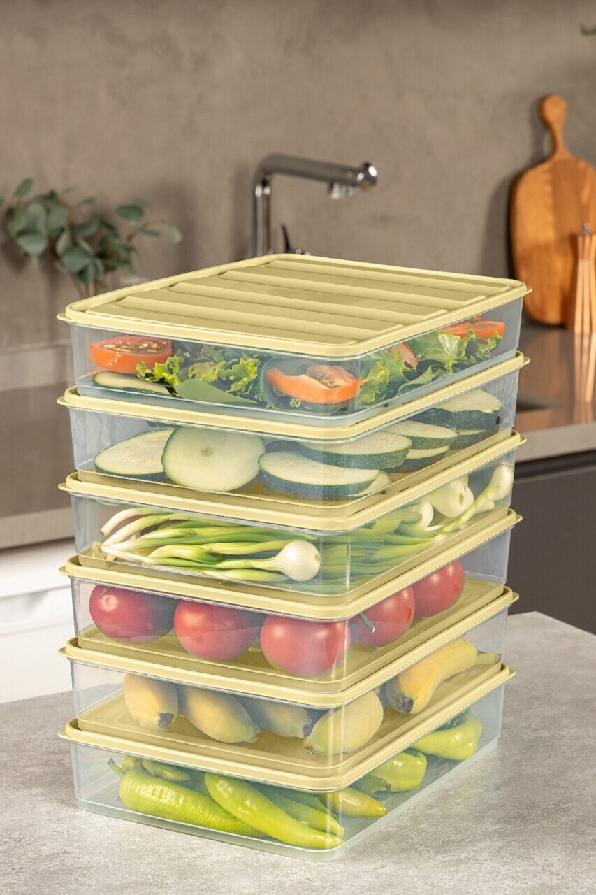 Set recipiente depozitare, Hermia, 964FRM5733, PLASTIC, Galben — imaginea 2