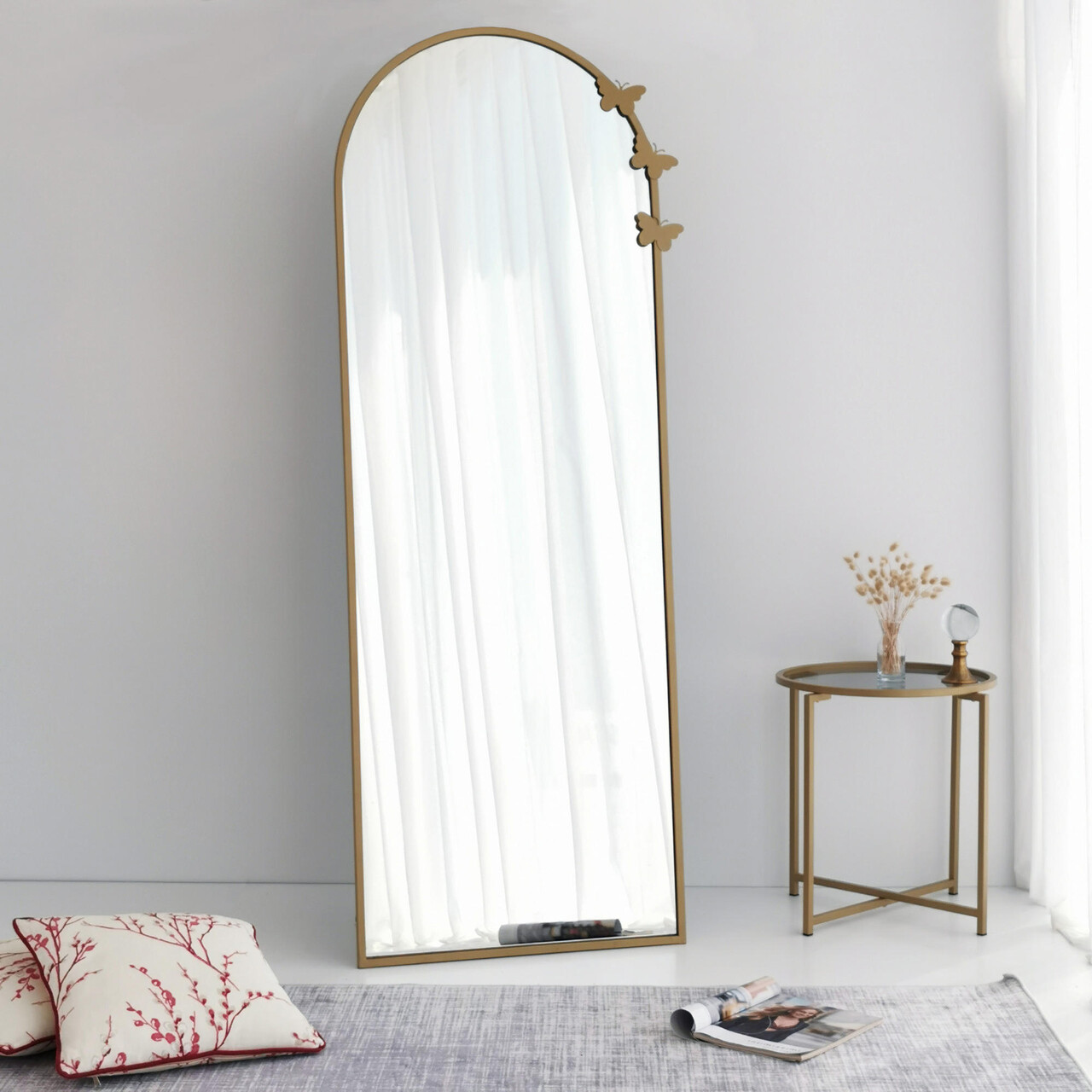Oglinda Cheval, Neostill, PortalA904, 65x180x1.5 cm, Metal, Aur Mat - 1 | YEO