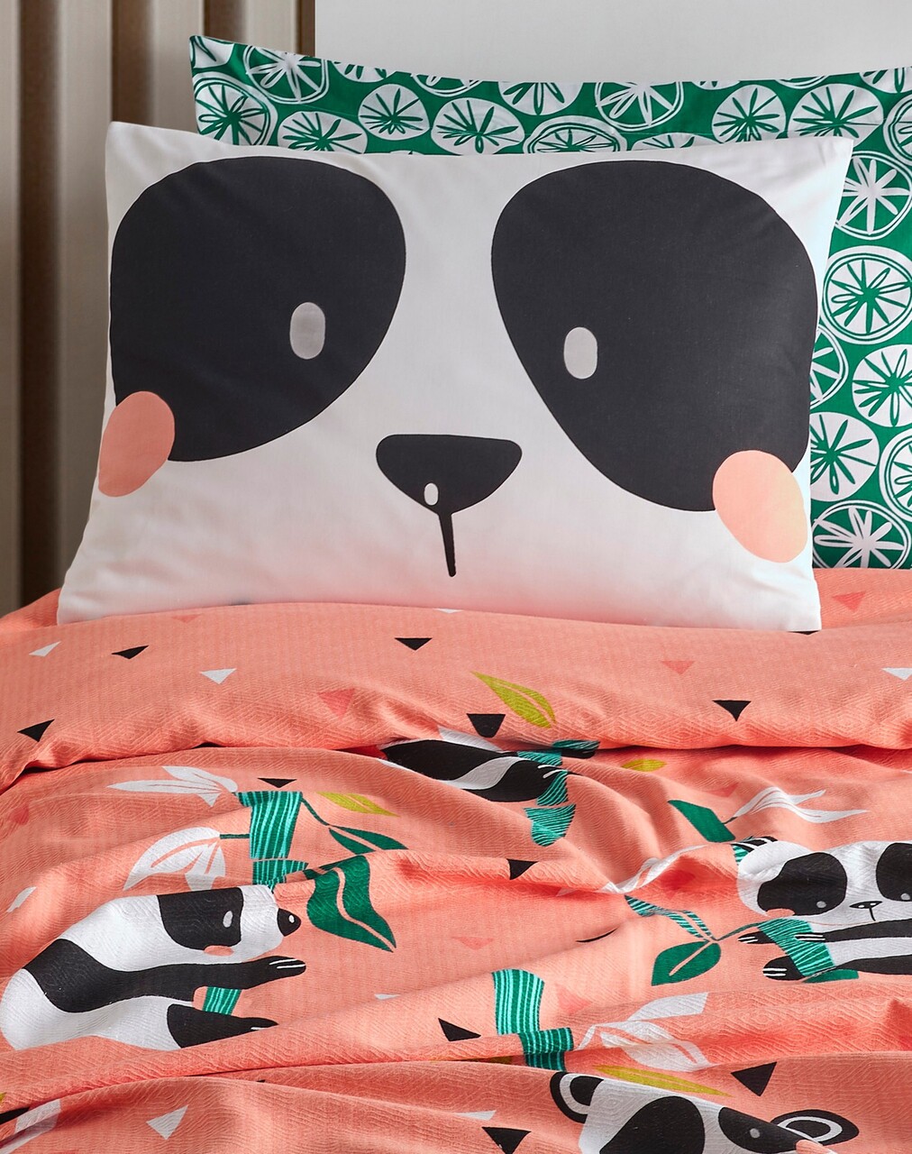 Cuvertura pique Single, Panida - Pink, EnLora Home, Bumbac