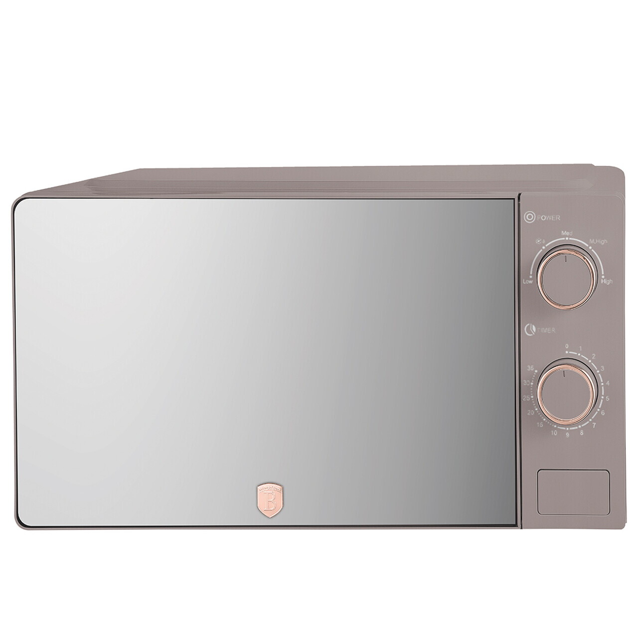 Cuptor cu microunde Berlinger Haus, Taupe, 1100W, 20L, 44.5x24.2x32.5 cm, taupe mat/argintiu - view 2