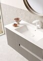 Set Dulap de Baie cu Chiuvetă și Oglindă (2 Piese), Hanah Home, Moonlight 120 v2, Nurcă mată