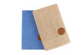 Set prosoape de baie 2 piese, Beverly Hills Polo Club, 410, Bumbac, Albastru / Crem