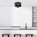 Lustra, Fulgor, 942FLG1387, Metal, Negru