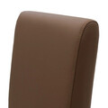 Scaun Ditta, Pakoworld, 45x58x96 cm, piele ecologica/lemn masiv de fag, maro deschis/maro