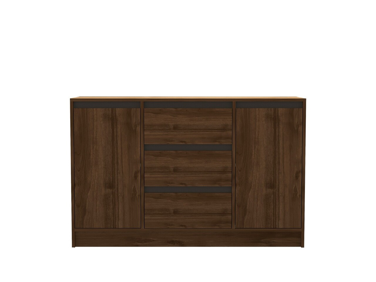 Consola, Puqa Design, Onat, 140x90x40 cm, PAL, Nuc / Antracit