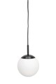 Lustra Delphine, Bizzotto, D15x22 cm, 1 x E14, 15W, metal/sticla, negru