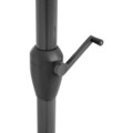 Umbrela dreptunghiulara cu manivela, Calpe, L.200 l.300 H.259 cm, aluminiu, gri/alb