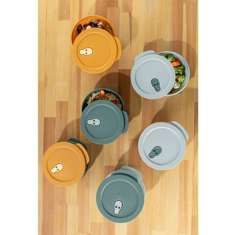 Set cutii de depozitare (9 piese), L'essentiel Maison, 964FRM5712, Dimensiuni: 18,5 x 20 x 8 cm (3 bucăți), Multicolor