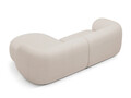 Coltar dreapta 2 locuri, Kate, Micadoni, 255x176x76 cm, tesatura boucle, bej