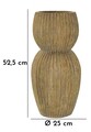 Vaza decorativa Breeze, Mauro Ferretti, 25x52.5 cm, oxid de magneziu, verde inchis