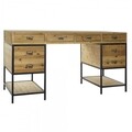 Birou, DKD Home Decor, 150 x 60 x 81 cm, mdf/metal, maro