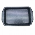 Tava pentru cuptor non-stick, Vanora Home,  39 x 26 x 5.5 cm, otel carbon, negru