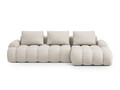 Coltar extensibil dreapta 3 locuri, Linz, Cosmopolitan Design, 275x142x84 cm, tesatura structurata, bej