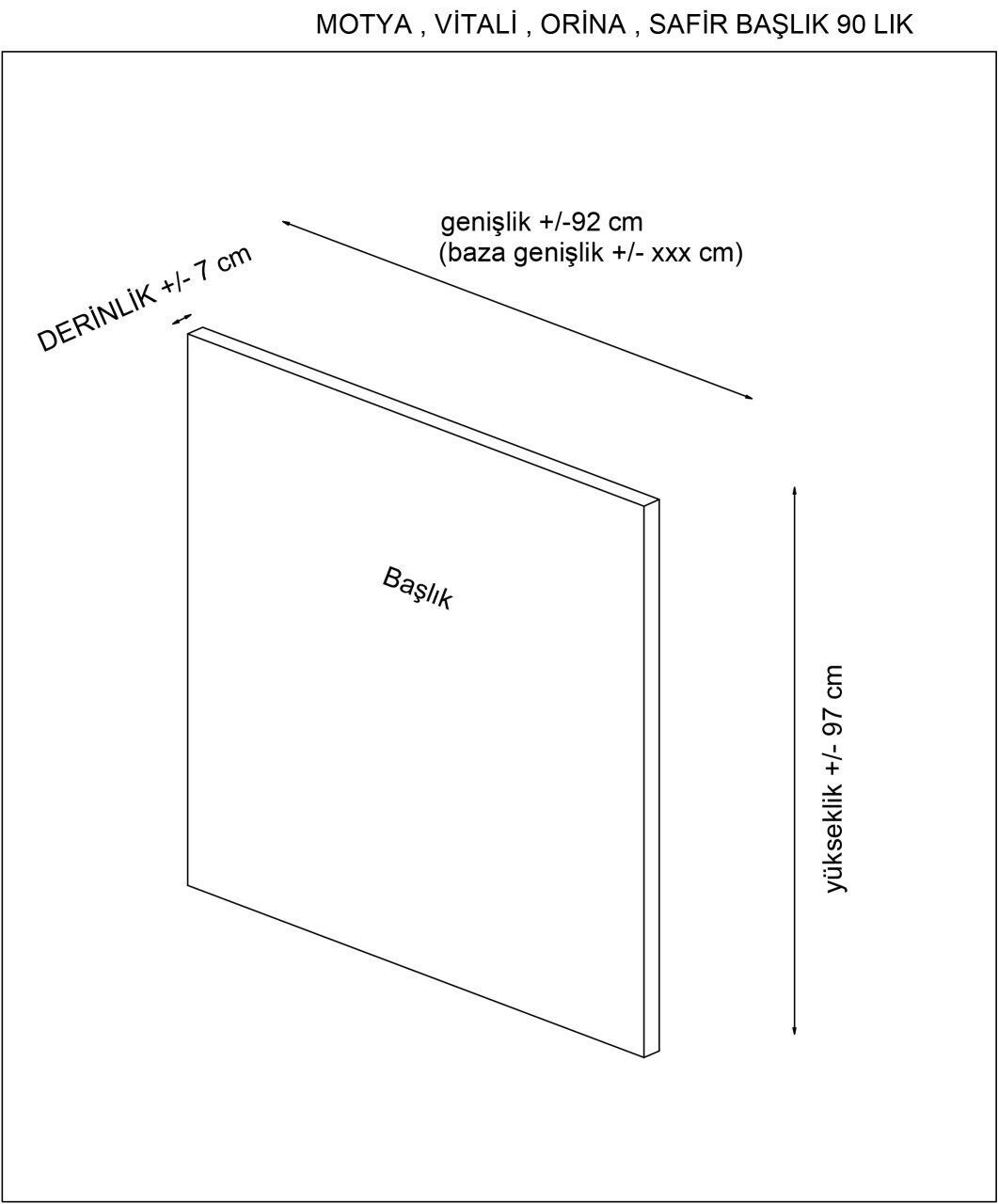 Tablie de pat, Mindy, Motya 90, 97x120x7 cm, PAL, Gri