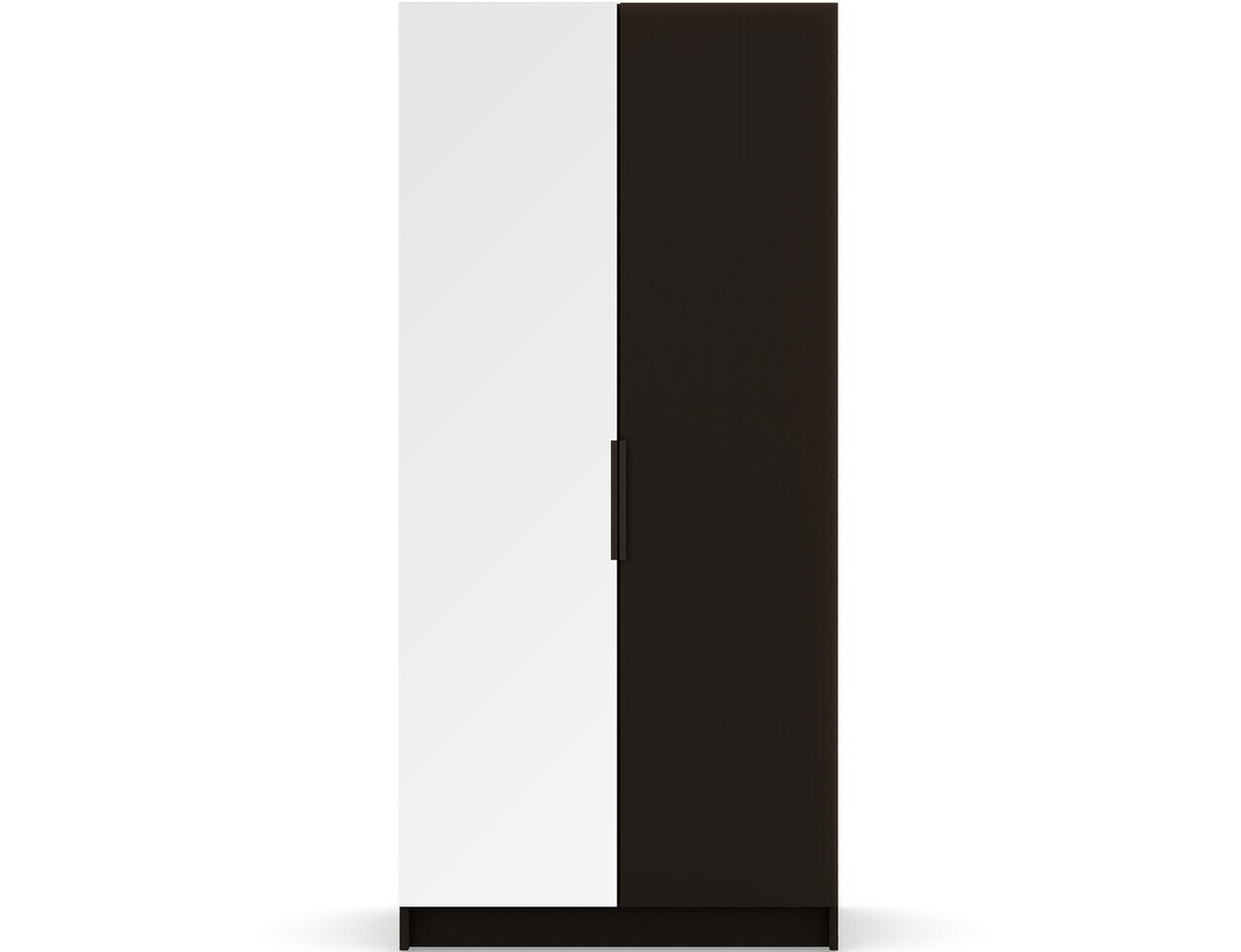 Dulap pentru haine cu oglinda ELTAP, BM1-SZA100, Mirtillo, 100x60x216 cm, PAL laminat, negru — imaginea 7